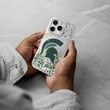 Michigan State University Spartans Confetti Glitter Phone Case for Apple iPhone
