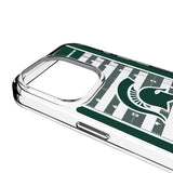Michigan State University Spartans Field Clear Phone Case for Apple iPhone