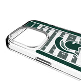 Michigan State University Spartans Field Clear Phone Case for Apple iPhone