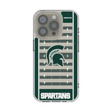 Michigan State University Spartans Field Clear Phone Case for Apple iPhone