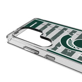 Michigan State University Spartans Field Clear Phone Case for Samsung Galaxy