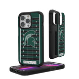 Michigan State University Spartans Field Rugged Phone Case for Apple iPhone