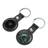 Michigan State University Spartans Insignia Black Airtag Holder 2-Pack