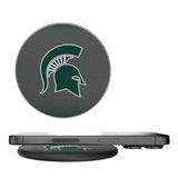 Michigan State University Spartans Linen 15-Watt Wireless Charger