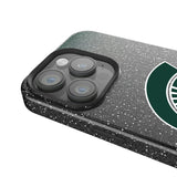 Michigan State University Spartans Linen Black Bling Phone Case for Apple iPhone