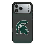 Michigan State University Spartans Linen Bump Phone Case for Apple iPhone