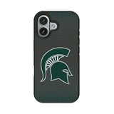 Michigan State University Spartans Linen Bump Phone Case for Apple iPhone