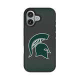 Michigan State University Spartans Linen Bump Phone Case for Apple iPhone