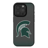 Michigan State University Spartans Linen Bump Phone Case for Apple iPhone