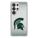 Michigan State University Spartans Linen Clear Phone Case for Samsung Galaxy