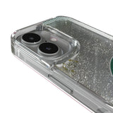 Michigan State University Spartans Linen Glitter Phone Case for Apple iPhone