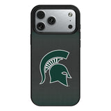 Michigan State University Spartans Linen MagSafe Compatible Phone Case for Apple iPhone