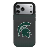 Michigan State University Spartans Linen MagSafe Compatible Phone Case for Apple iPhone