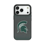 Michigan State University Spartans Linen MagSafe Compatible Phone Case for Apple iPhone