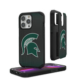 Michigan State University Spartans Linen Rugged Phone Case for Apple iPhone