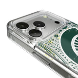 Michigan State University Spartans Paisley Glitter Phone Case for Apple iPhone