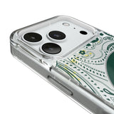 Michigan State University Spartans Paisley Glitter Phone Case for Apple iPhone