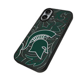 Michigan State University Spartans Paisley MagSafe Compatible Phone Case for Apple iPhone