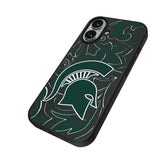 Michigan State University Spartans Paisley MagSafe Compatible Phone Case for Apple iPhone