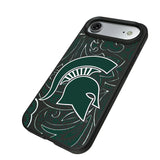 Michigan State University Spartans Paisley MagSafe Compatible Phone Case for Apple iPhone