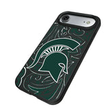 Michigan State University Spartans Paisley MagSafe Compatible Phone Case for Apple iPhone