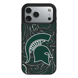 Michigan State University Spartans Paisley MagSafe Compatible Phone Case for Apple iPhone