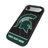 Michigan State University Spartans Personalized EndZone Plus Bump Phone Case for Apple iPhone