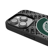 Michigan State University Spartans Personalized EndZone Plus Bump Phone Case for Apple iPhone
