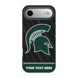 Michigan State University Spartans Personalized EndZone Plus Bump Phone Case for Apple iPhone