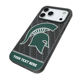Michigan State University Spartans Personalized EndZone Plus Bump Phone Case for Apple iPhone