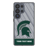 Michigan State University Spartans Personalized EndZone Plus Clear Phone Case for Samsung Galaxy