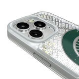 Michigan State University Spartans Personalized EndZone Plus Glitter Phone Case for Apple iPhone