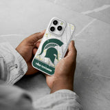 Michigan State University Spartans Personalized EndZone Plus Glitter Phone Case for Apple iPhone