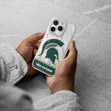 Michigan State University Spartans Personalized EndZone Plus Glitter Phone Case for Apple iPhone