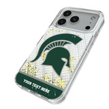 Michigan State University Spartans Personalized EndZone Plus Glitter Phone Case for Apple iPhone