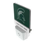 Michigan State University Spartans Personalized Endzone Solid Night Light 2-Pack
