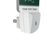 Michigan State University Spartans Personalized Endzone Solid Night Light 2-Pack