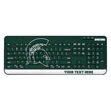 Michigan State University Spartans Personalized Endzone Solid Wireless USB Keyboard