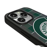 Michigan State University Spartans Plaid MagSafe Compatible Phone Case for Apple iPhone