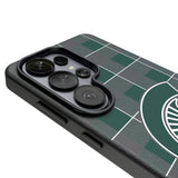 Michigan State University Spartans Plaid MagSafe Compatible Phone Case for Samsung Galaxy