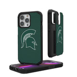 Michigan State University Spartans Solid Rugged Phone Case for Apple iPhone