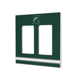 Michigan State University Spartans Stripe Hidden-Screw Light Switch Plate