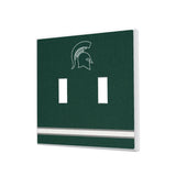 Michigan State University Spartans Stripe Hidden-Screw Light Switch Plate