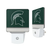 Michigan State University Spartans Stripe Night Light 2-Pack