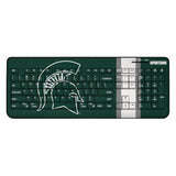 Michigan State University Spartans Stripe Wireless USB Keyboard