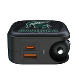 Michigan State University Spartans Text Backdrop 2 in 1 USB A/C Charger