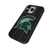 Michigan State University Spartans Text Backdrop MagSafe Compatible Phone Case for Apple iPhone
