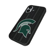 Michigan State University Spartans Text Backdrop MagSafe Compatible Phone Case for Apple iPhone