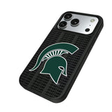 Michigan State University Spartans Text Backdrop MagSafe Compatible Phone Case for Apple iPhone