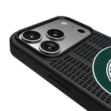 Michigan State University Spartans Text Backdrop MagSafe Compatible Phone Case for Apple iPhone